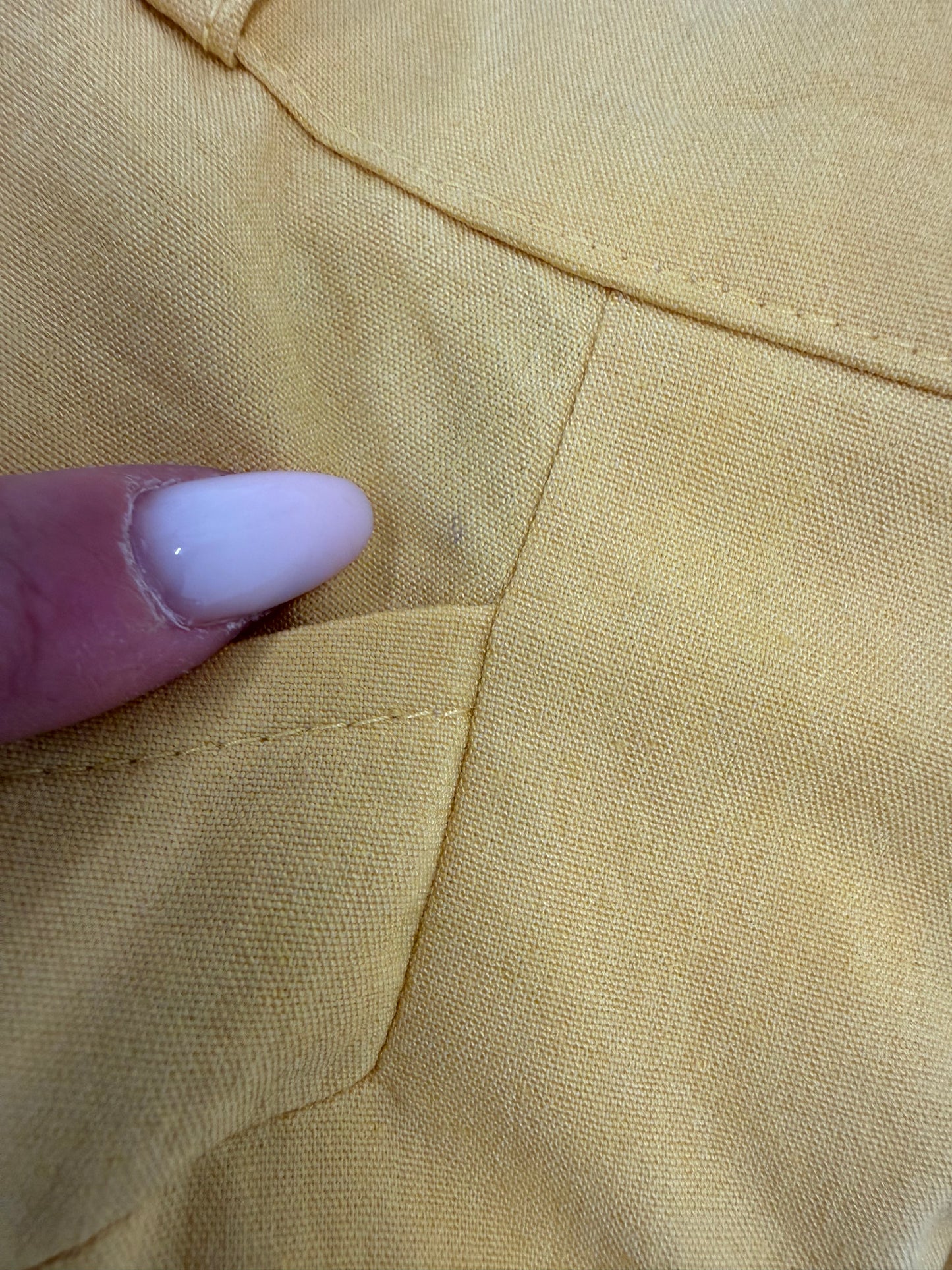 Pantaloni vintage de vară butter white din vâscoză cu elastan ultra confort