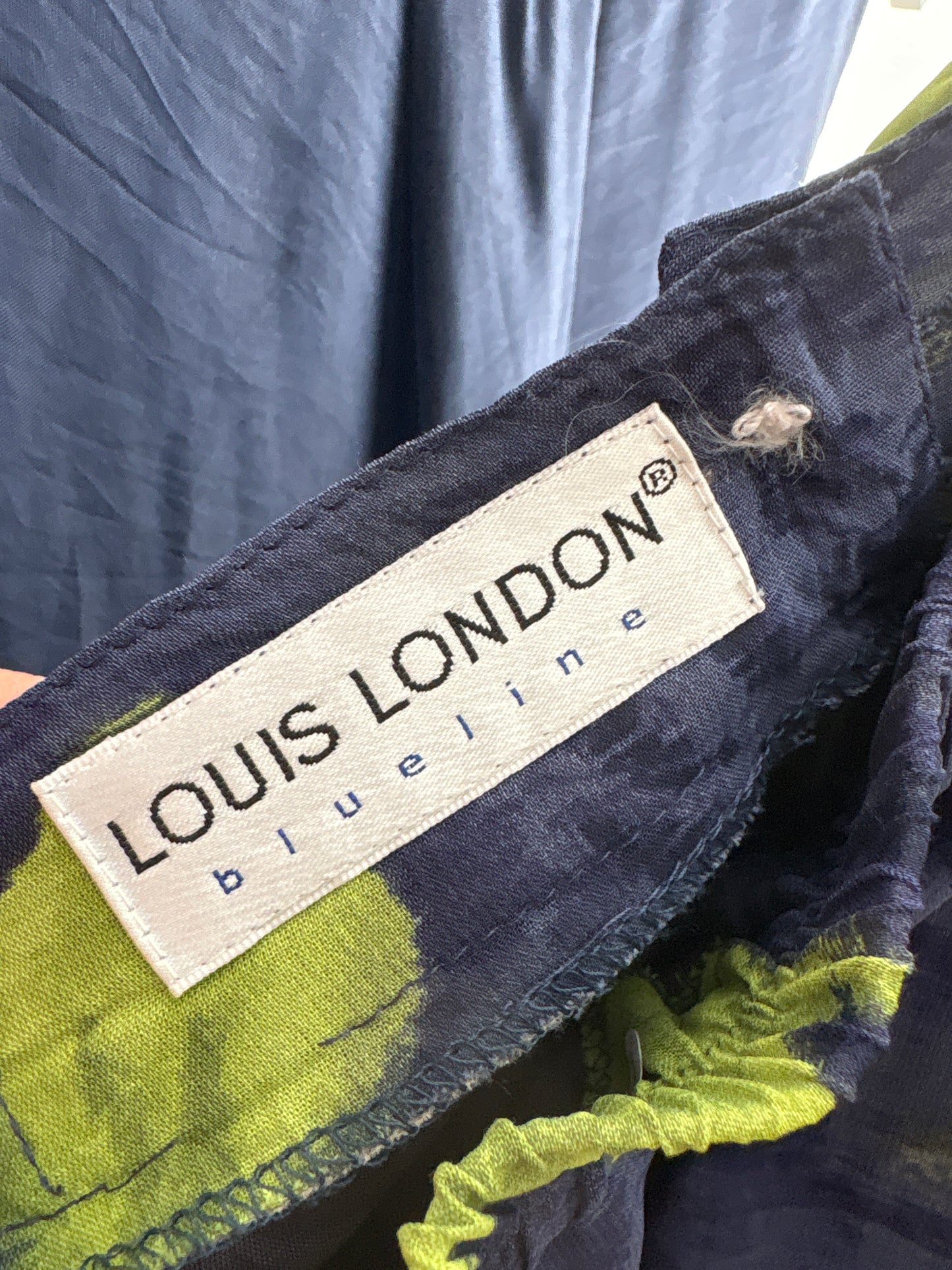 Pantaloni palazzo super vaporoși jeans blue cu talie ultra înaltă