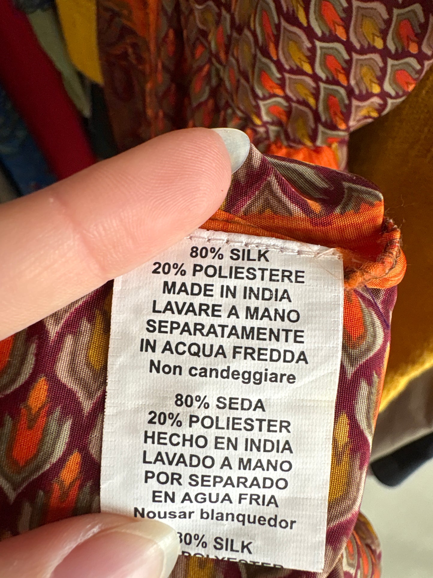 Rochie maxi boho 80% mătase naturală cu talie ultra înaltă elastică