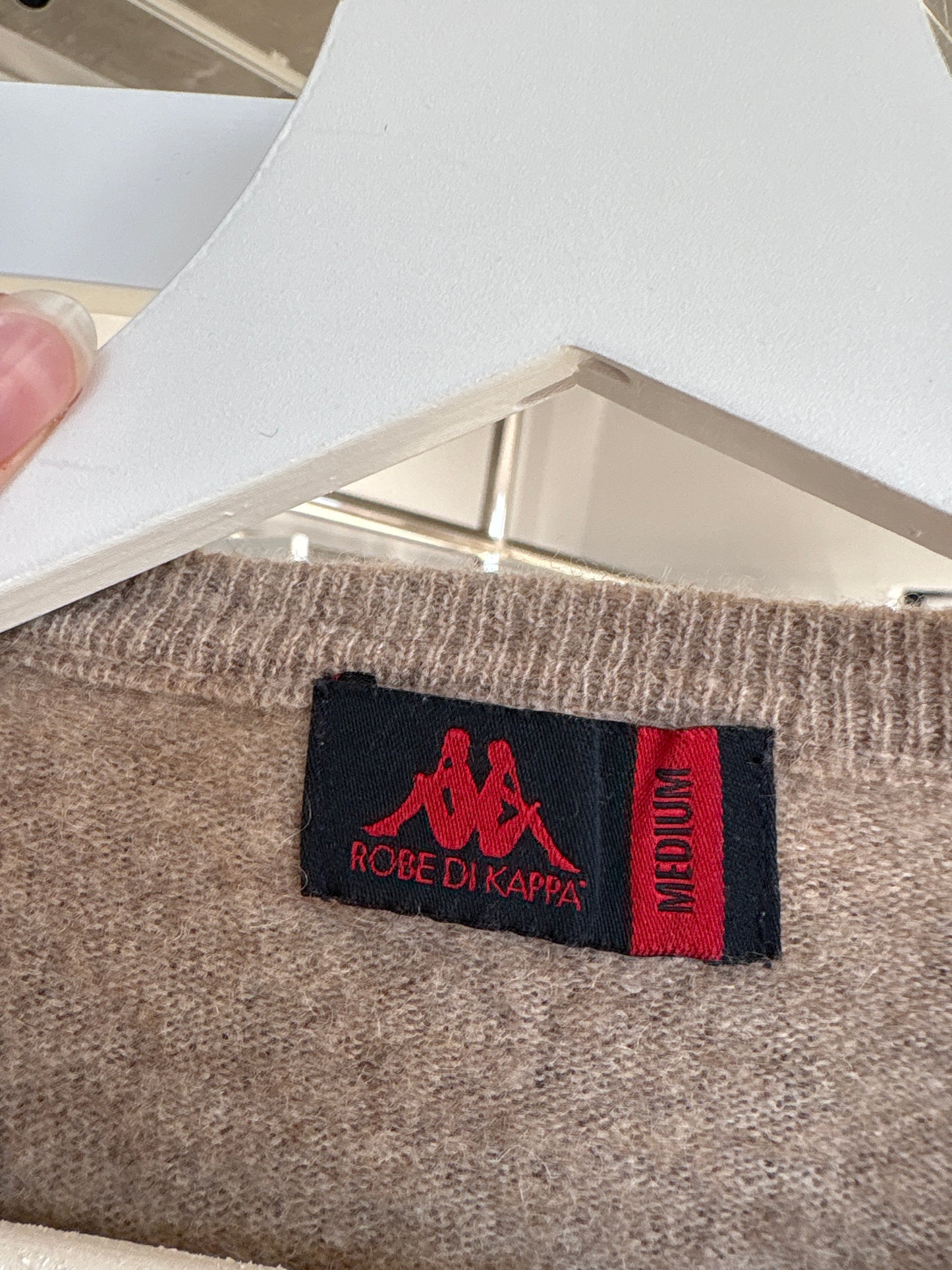 Pulover dark nude 80% lana plină fina de gramaj mare în anchior