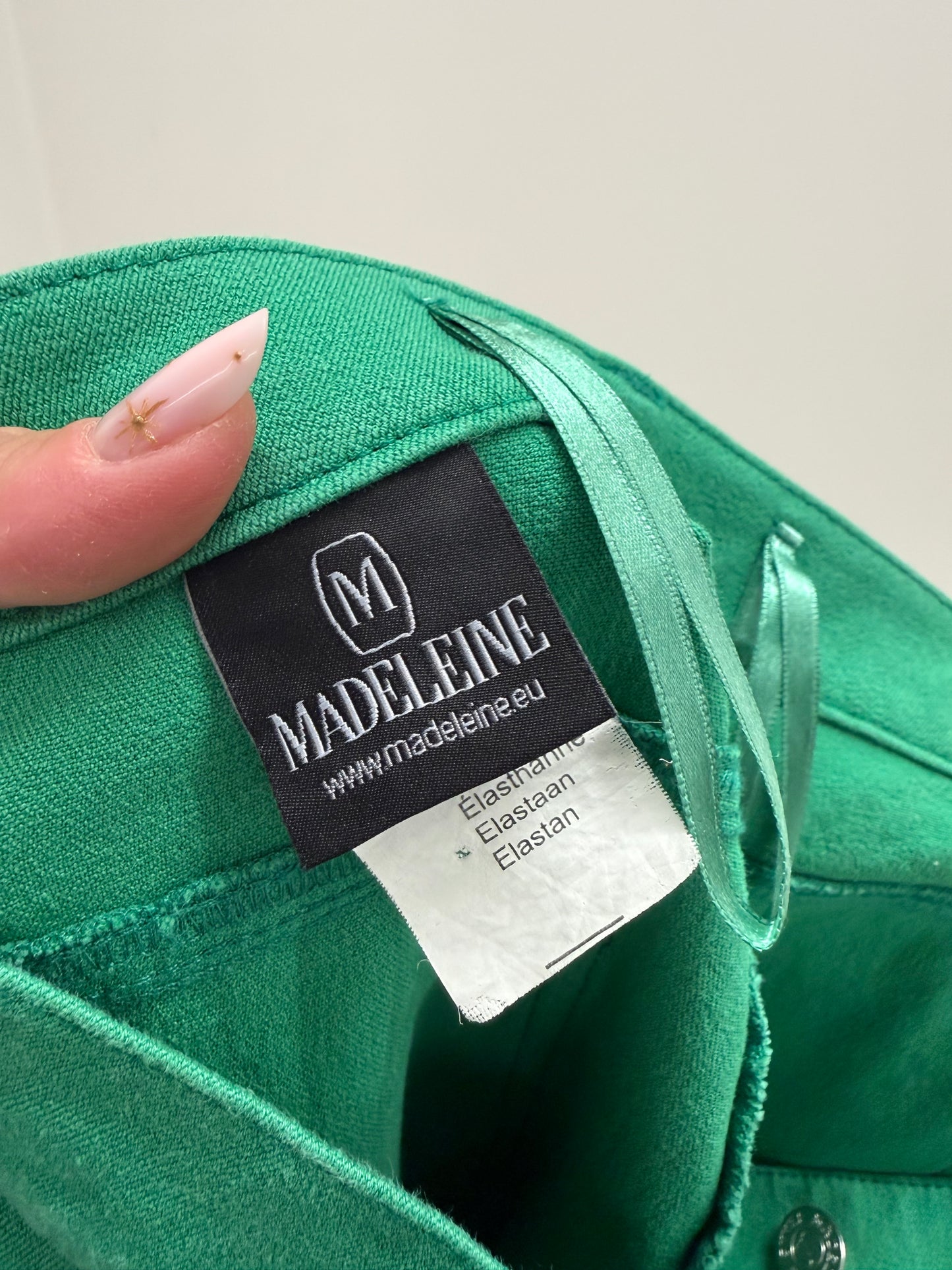 Jeans tall verde smarald luxury Madeleine ultra confort modelatori