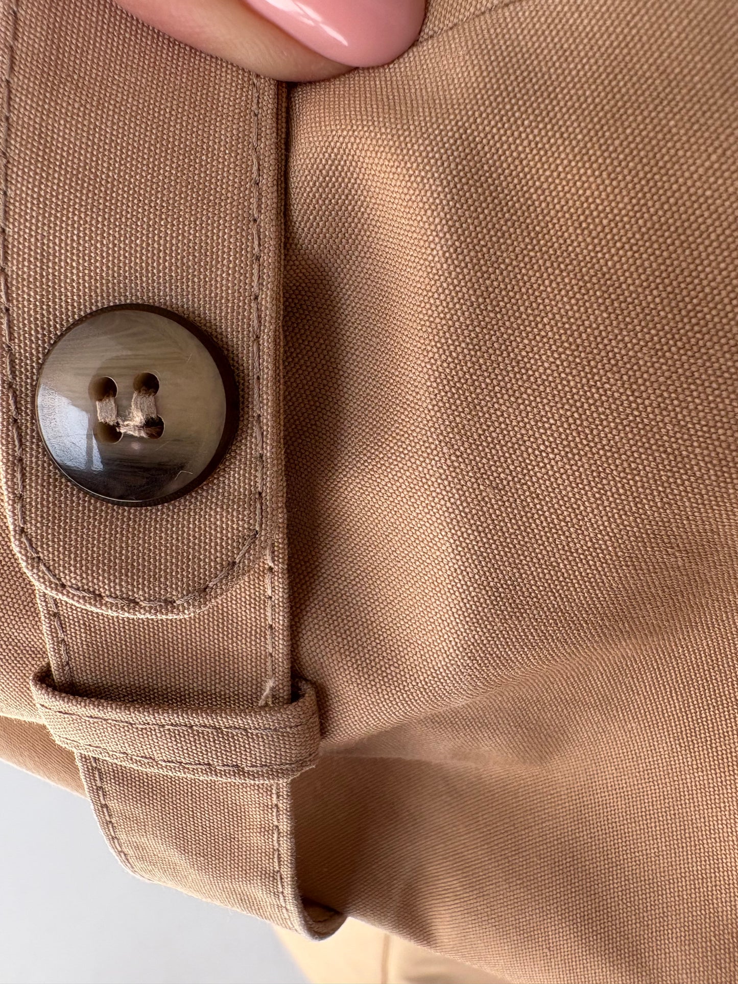 Trench old vintage camel impermeabil anii 70
