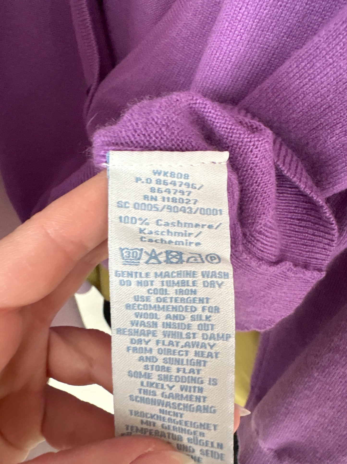 Cardigan din cașmir cu mânecă 3/4