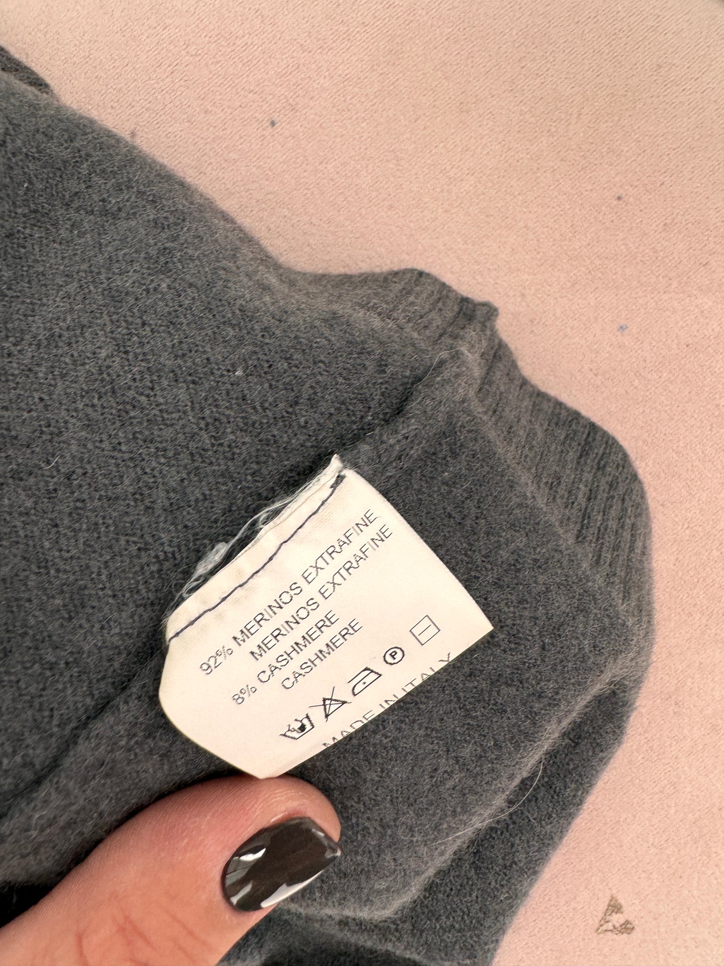 Cardigan lung premium din lana merino extrafina și cașmir