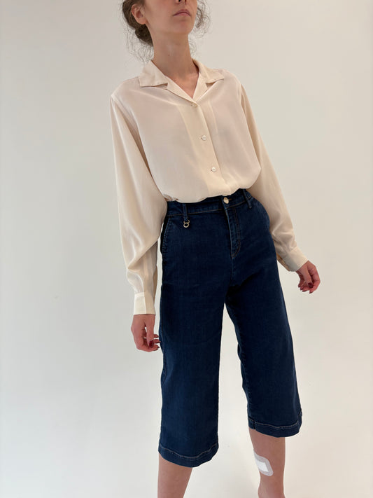 Jeans culottes Armani modelatori dark wash