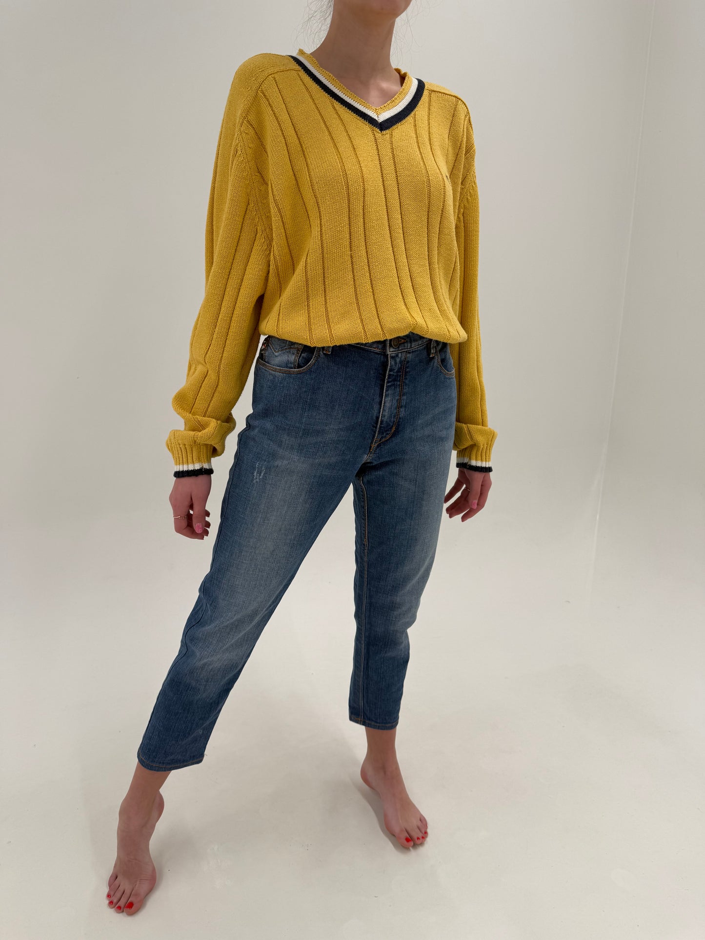 Jeans Burberry petite classic wash and fit ușor modelatori