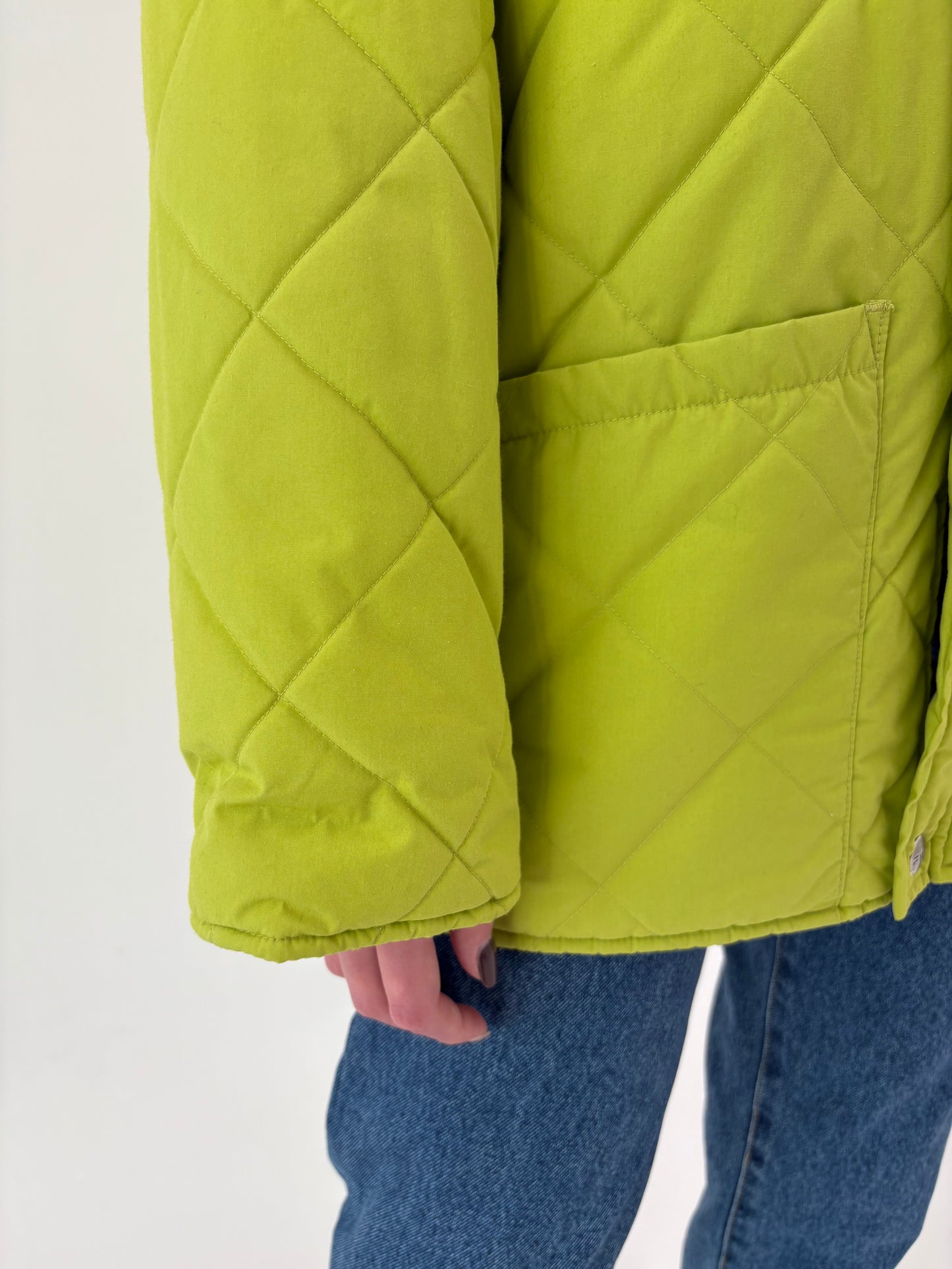 Puffer old vintage Fila anii 80 lime neon