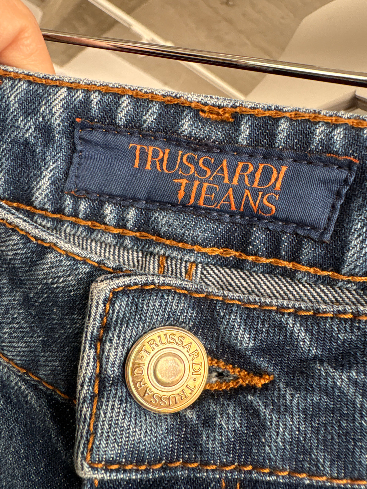 Jeans Trussardi classic wash excepționali confort ușor strech petite