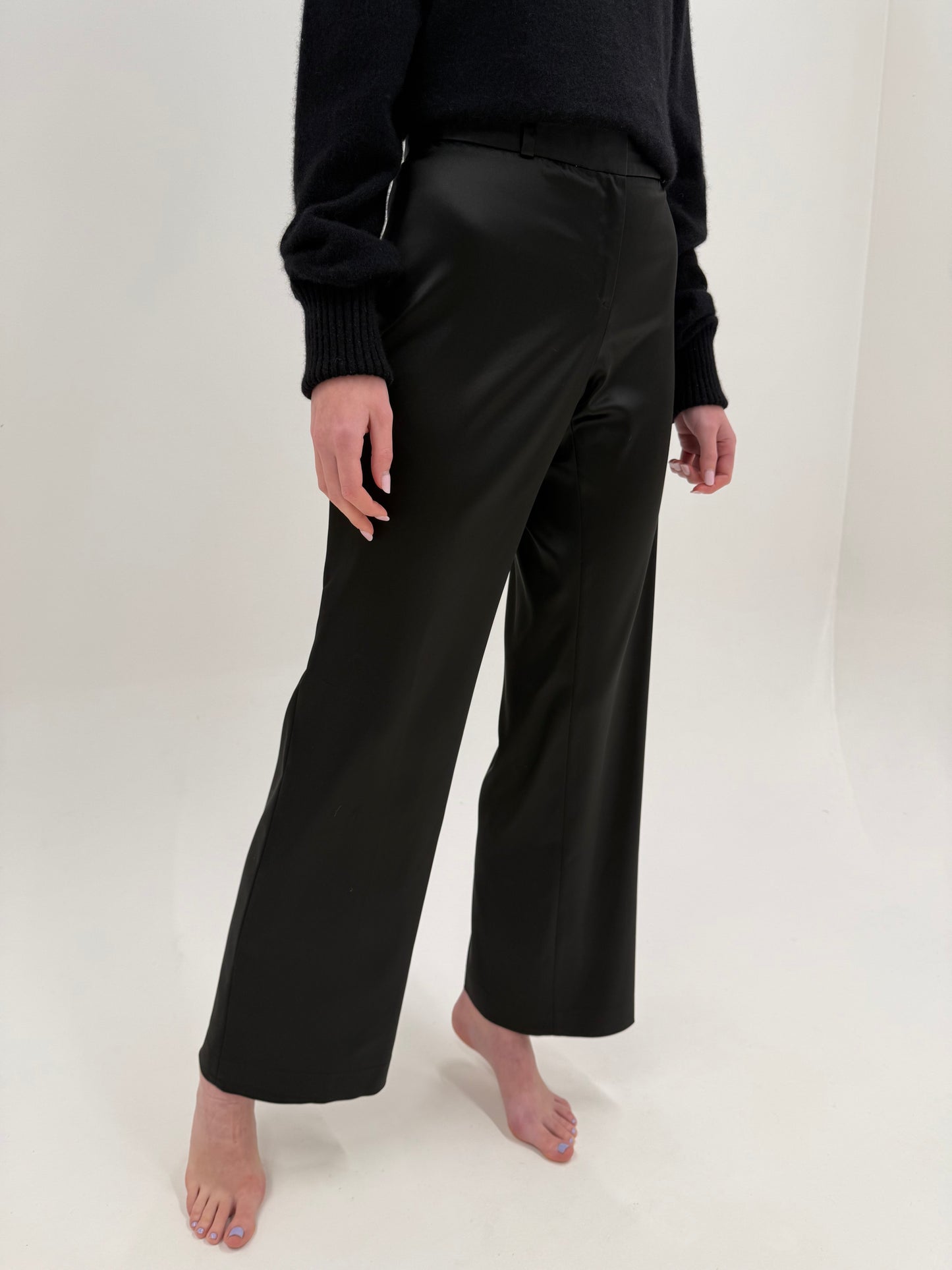 Pantaloni luxury Alberta Feretti de ocazie în croi drept