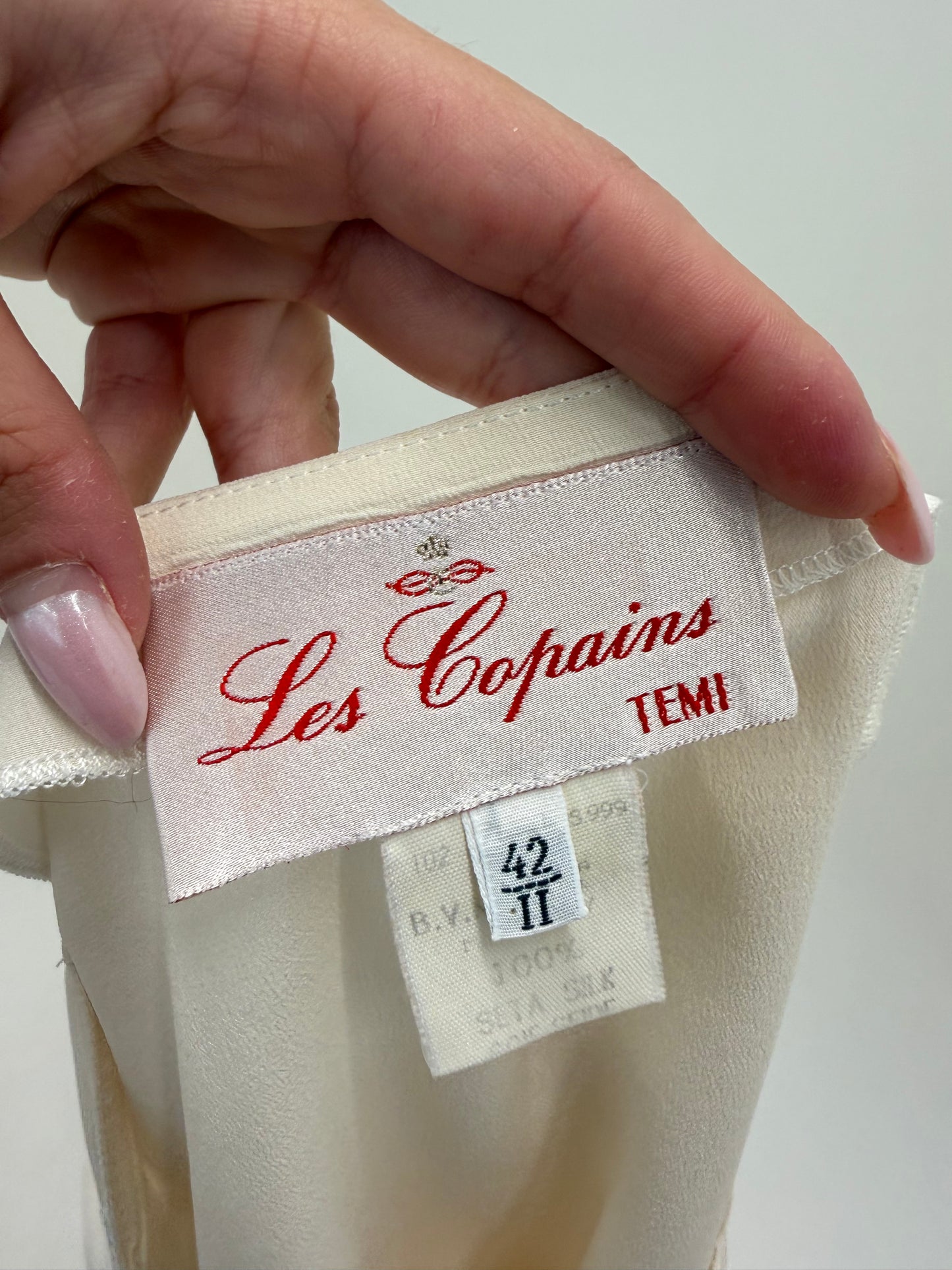 Top luxury Les Copains din mătase naturală cu influențe nautice și broderie