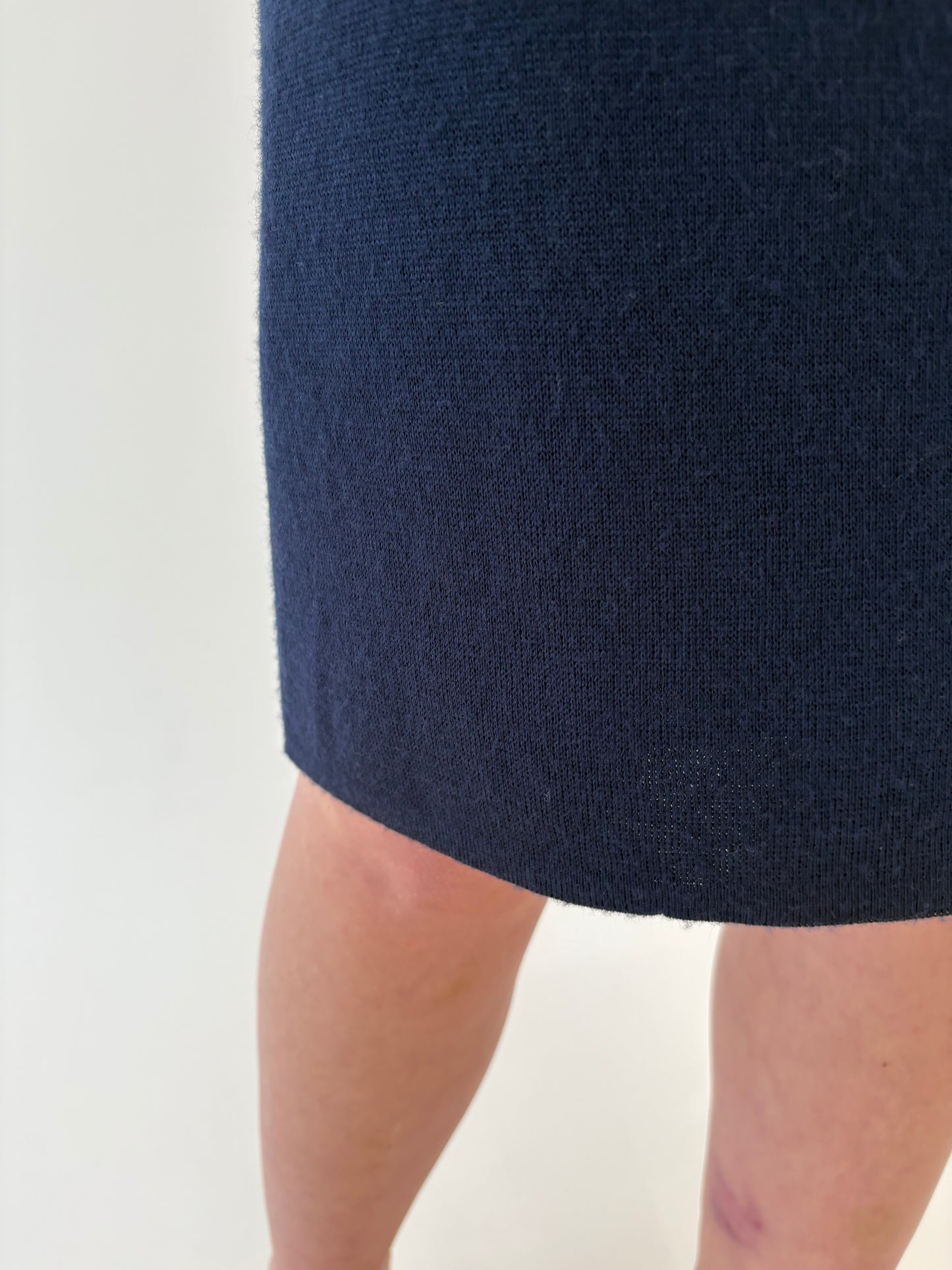 Fustă din tricot de gramaj mare de lana merino extrafina