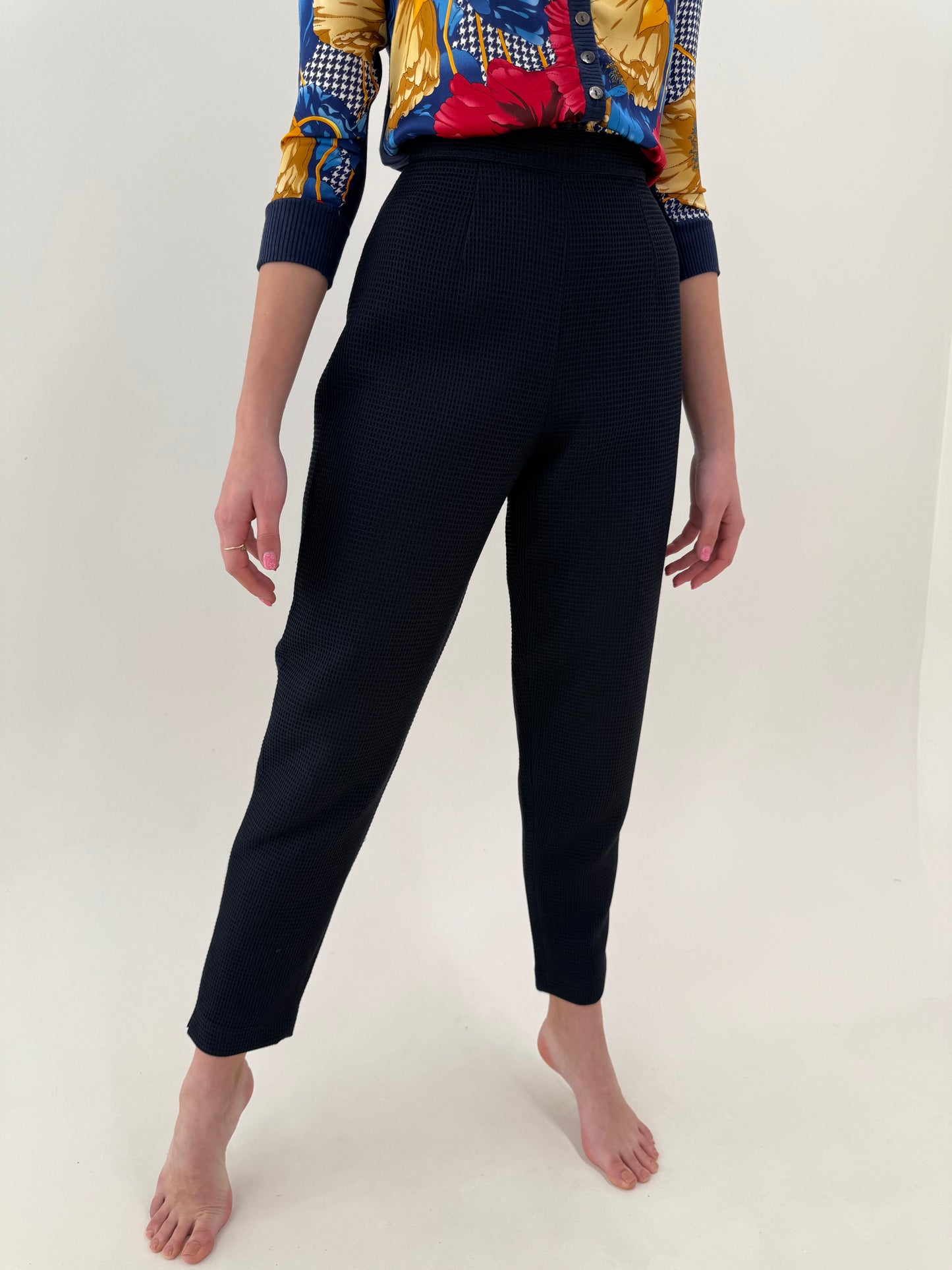 Costum italian high end din seersucker de bumbac plin texturat