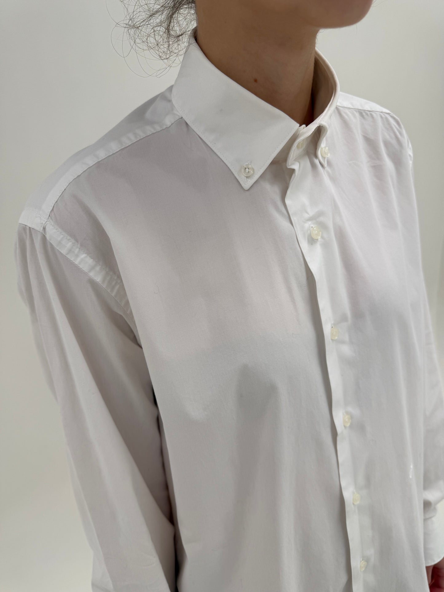 Cămașa clasică luxury Trussardi din poplin confort de bumbac