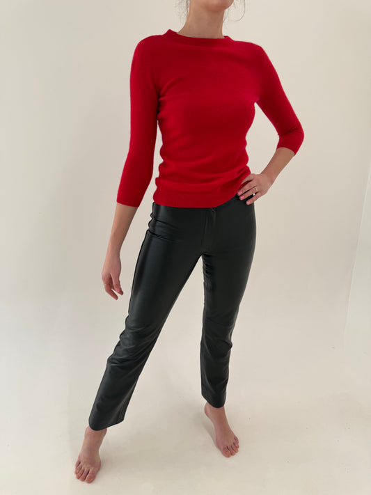 Pantaloni din piele naturală extrem de moale și fină