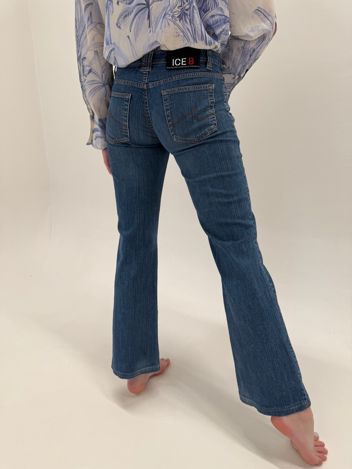 Jeans bootcut luxury Iceberg classic darker wash ultra confort modelatori