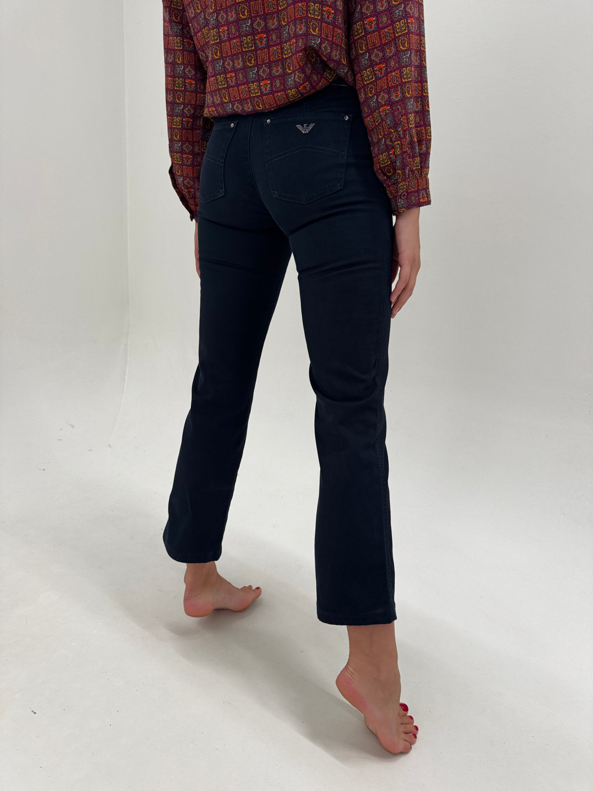 Pantaloni Armani naby blue ultra confort usor modelatori petite
