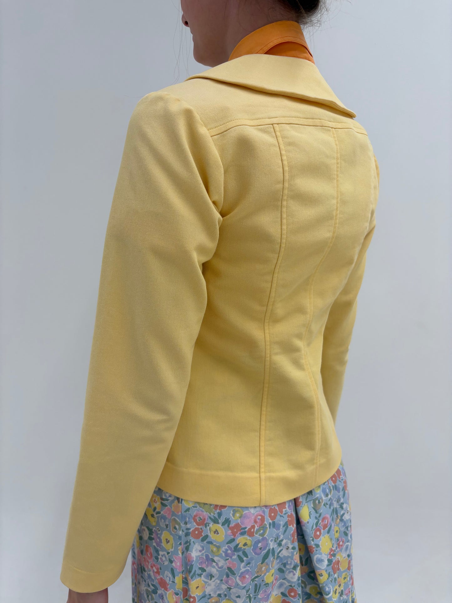Sacou nou cu eticheta butter yellow din bumbac ultra confort