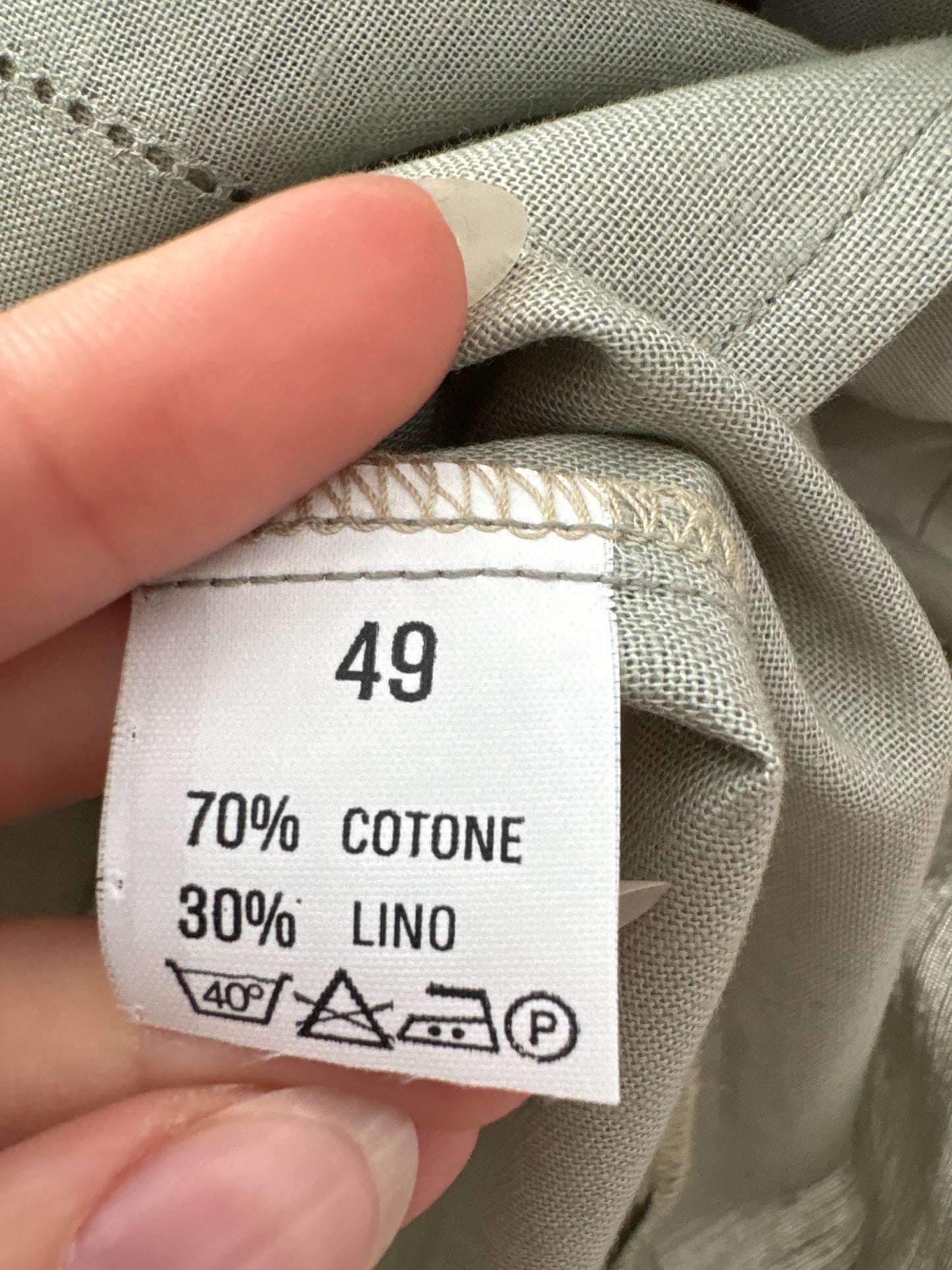 Cămașa vintage cu broderie manuală geometrica din pânză de in și bumbac