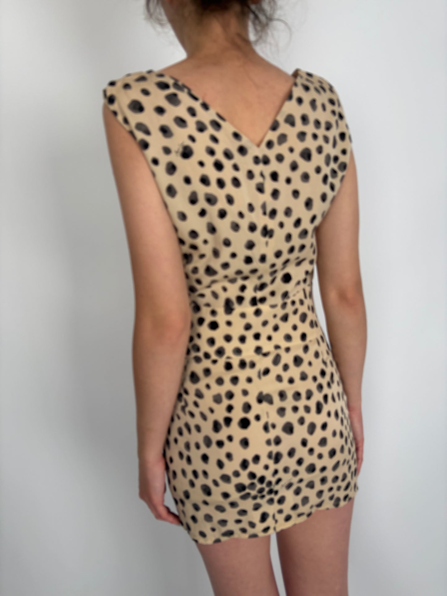 Rochie mini camel din material premium specific brandului Marc Cain