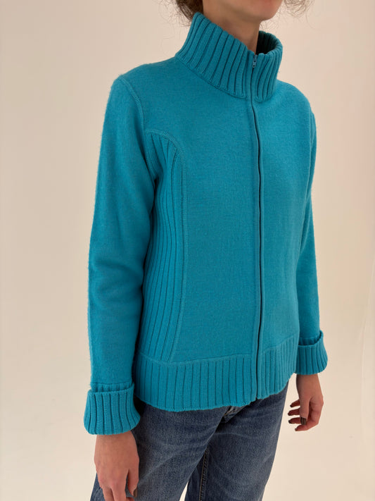 Maleta italiană groasă cu influențe casual din lana extrafina plină