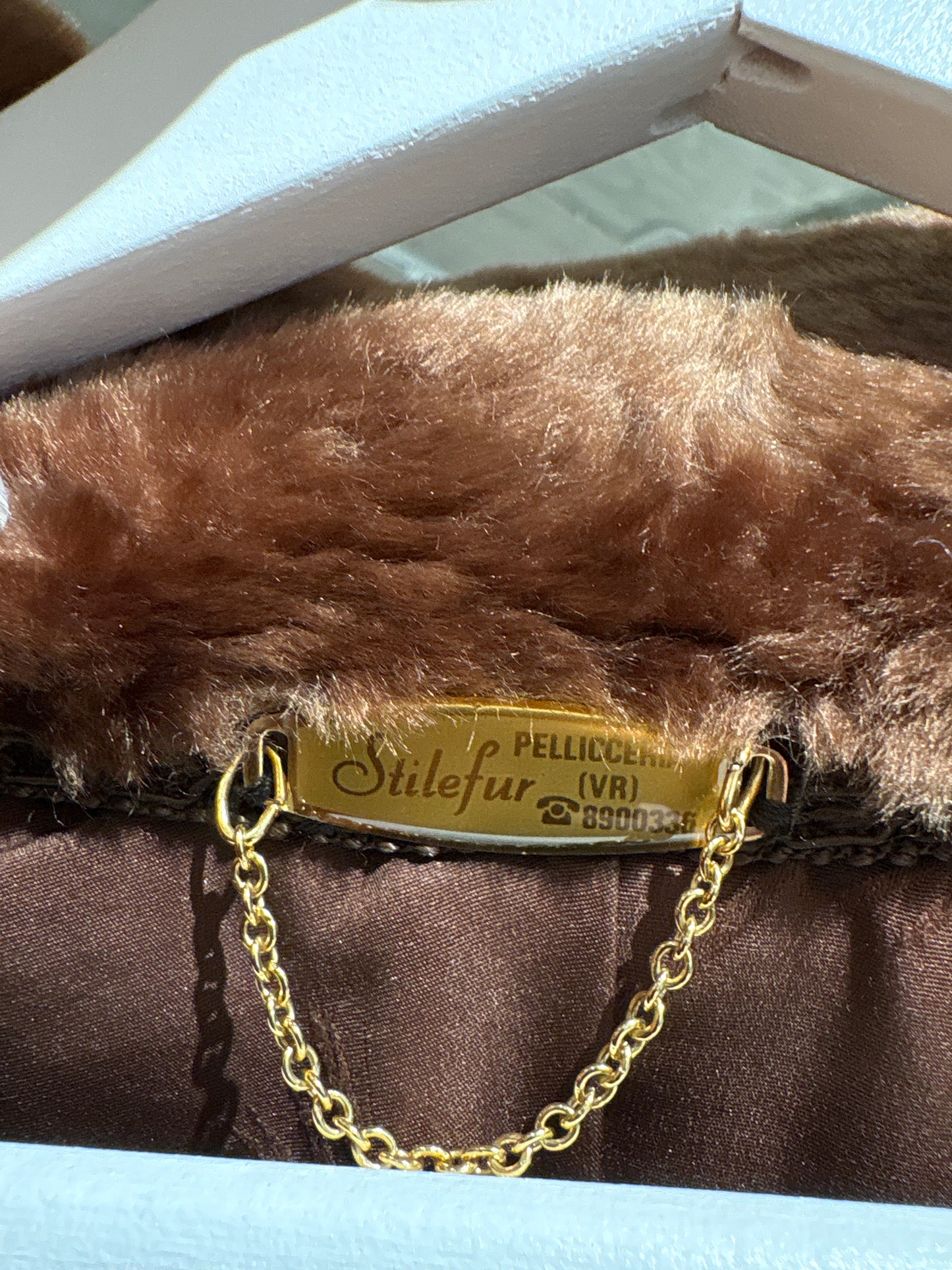 Blană naturală mouton în stil Teddy Coat în nuanța superbă de caramel