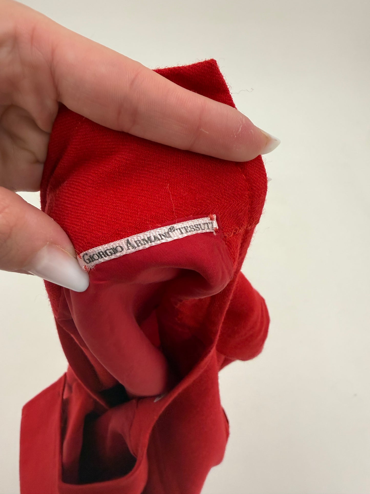 Rochie Old vintage anii 80 din creppe de lana Armani