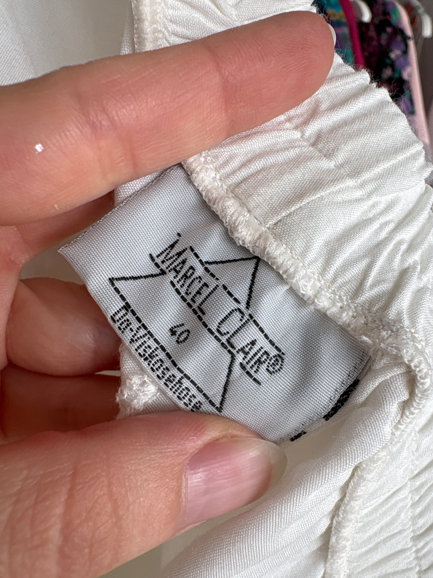 Pantaloni in croi clasic și talie generoasă reglabilă super vaporoși