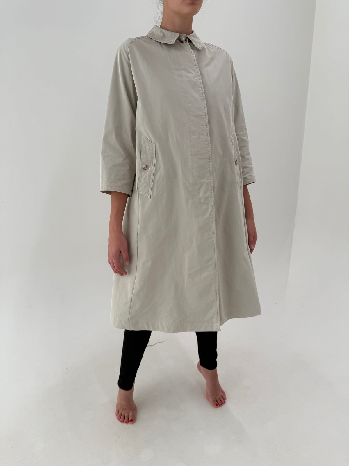 Trench old vintage Burberry anii 70 din bumbac impermeabilizat și căptușeală iconică Nova Check