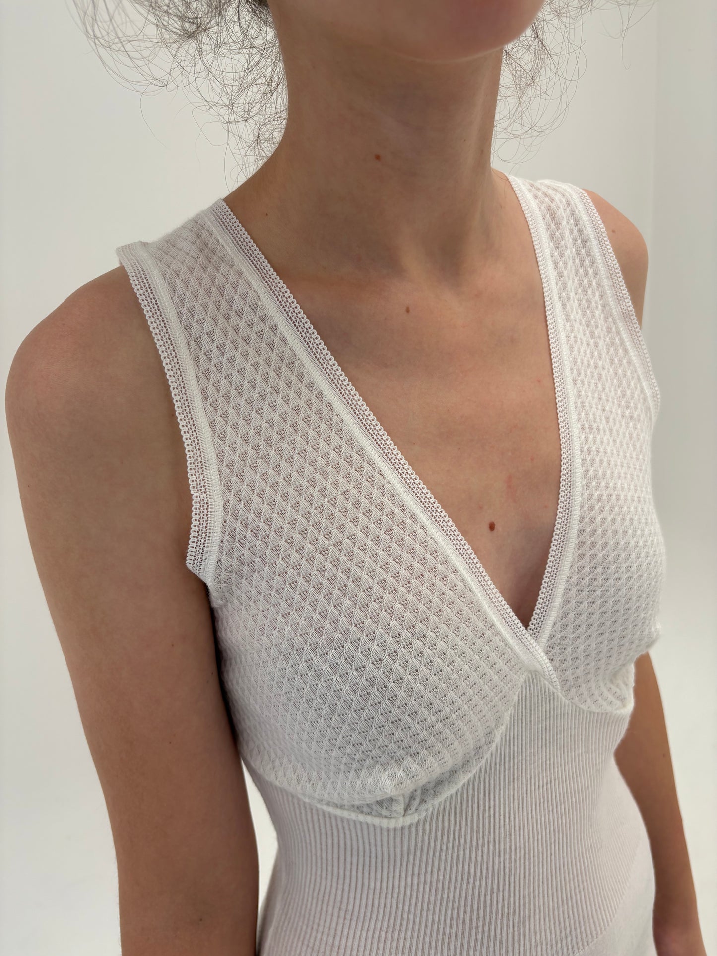 Maieu lung cambrat tip furou din mix de lana extrafina irestringibila