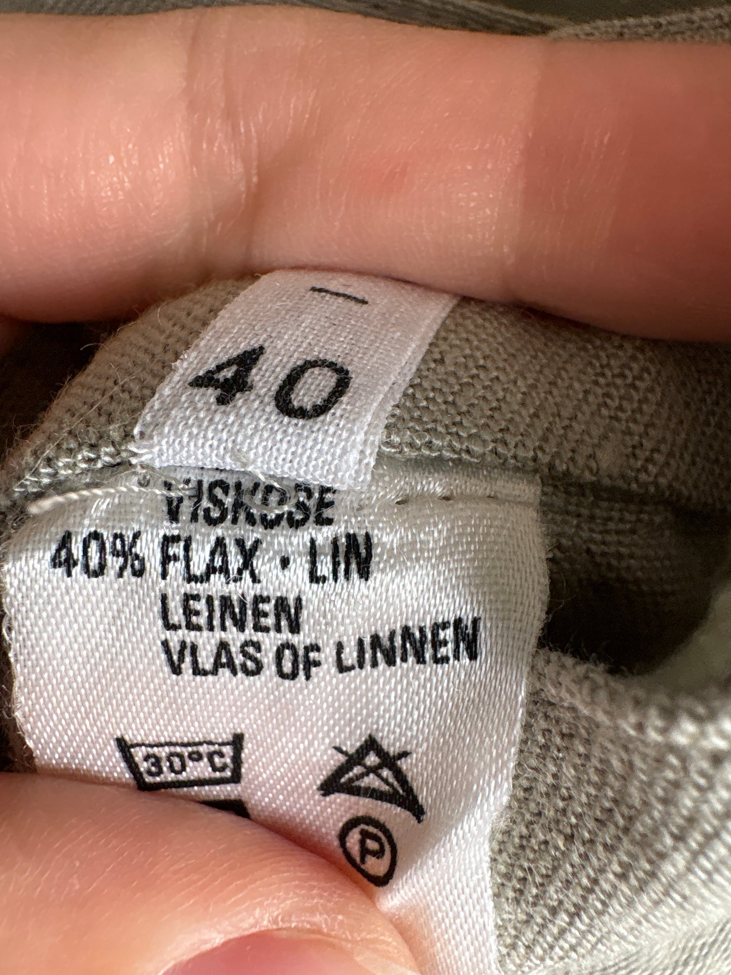 Fustă Sage green vintage din pânză excepțională în croi retro modern ovoidal