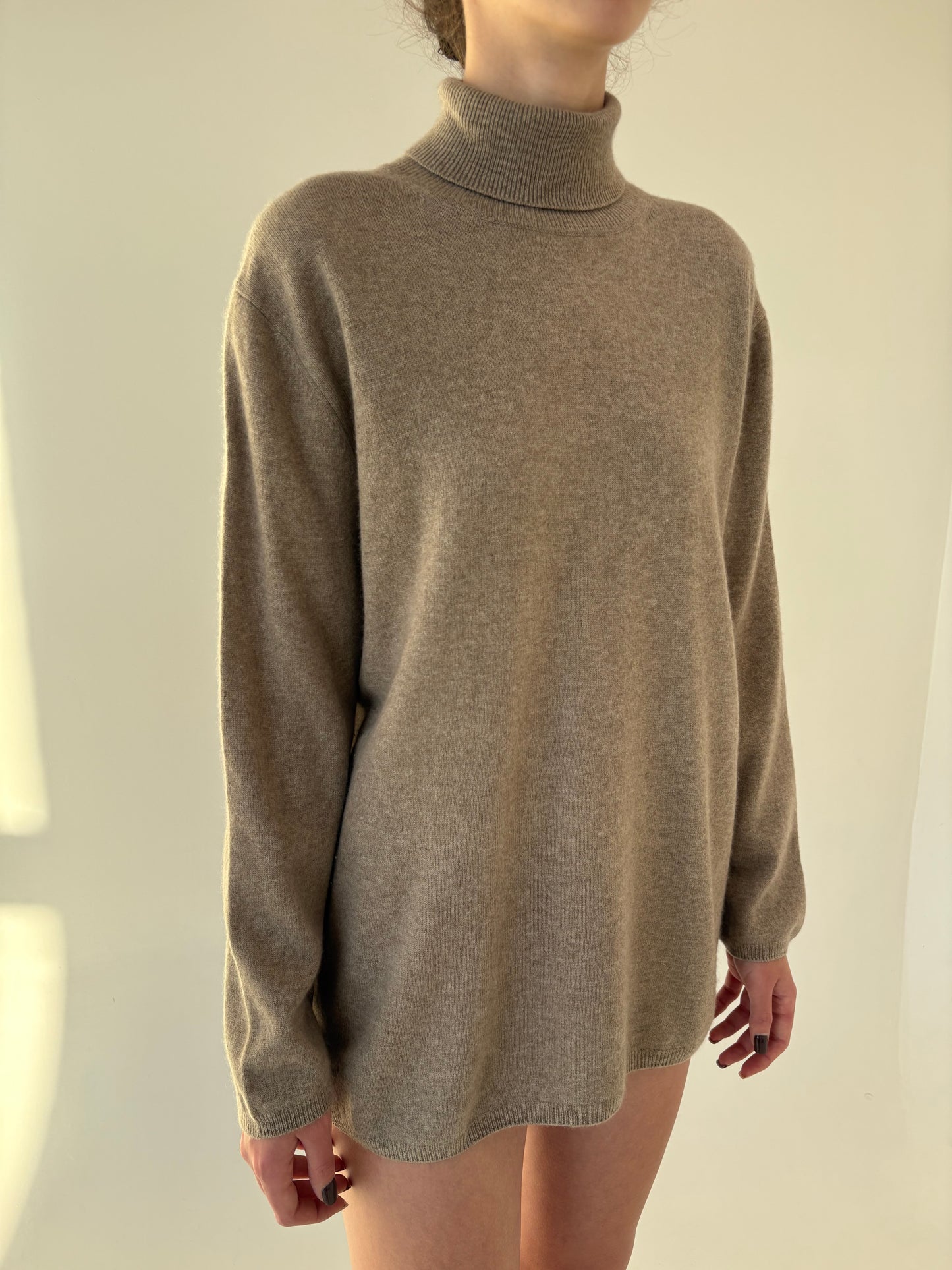 Maleta grey din cașmir multiply high end