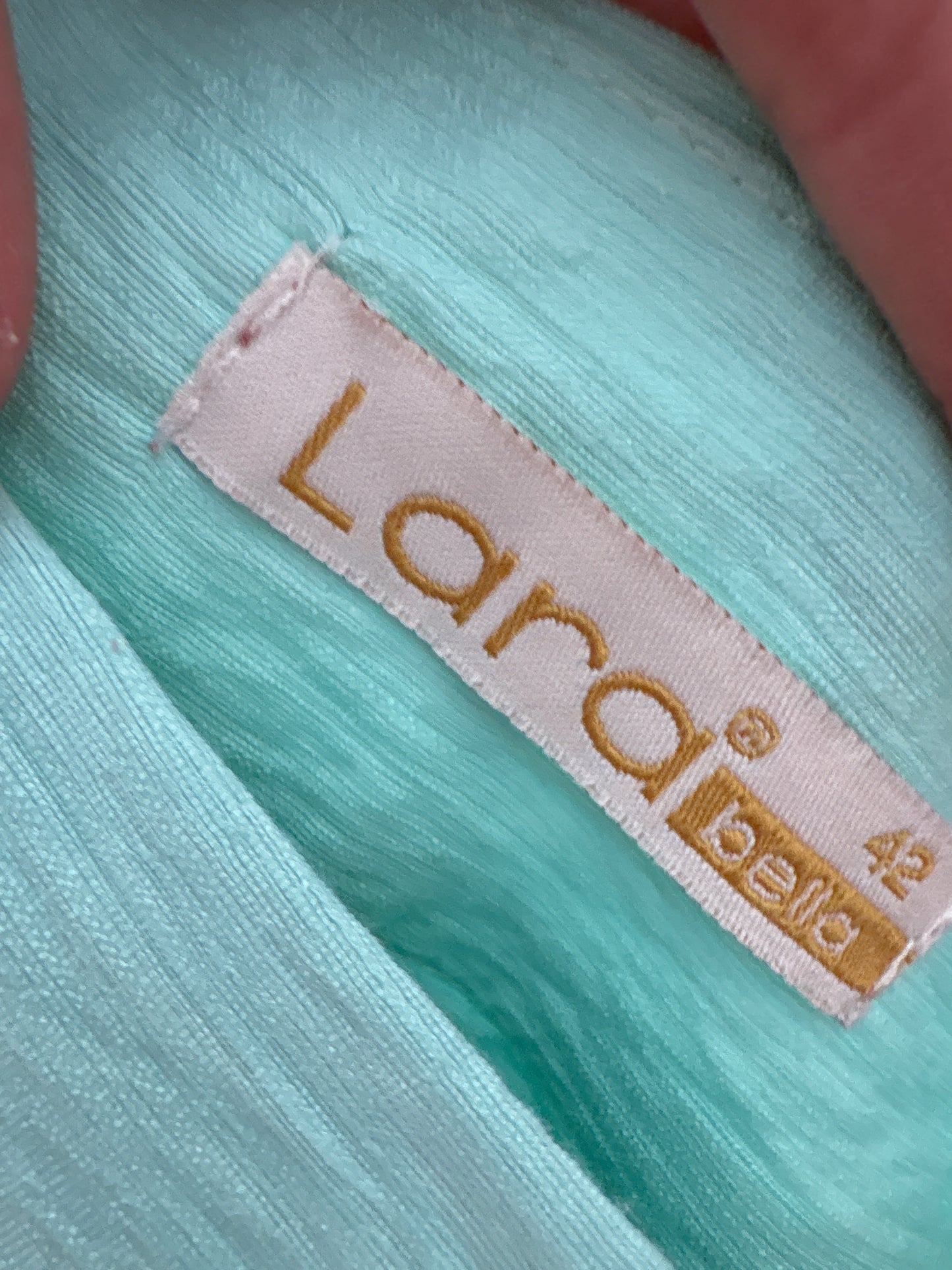 Pantaloni palazzo mint green din panzica extrafina cu talie ultra înaltă