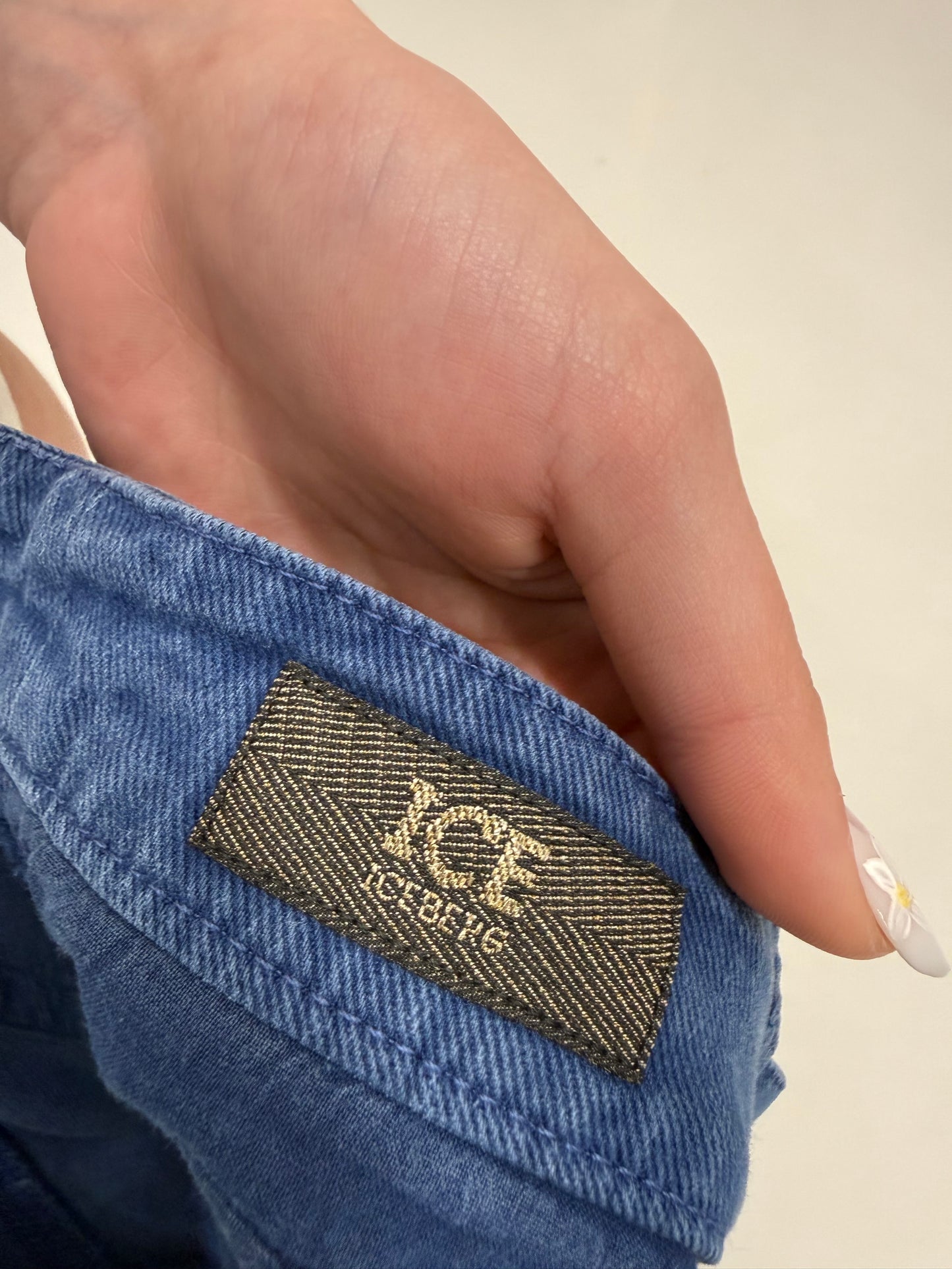Jeans luxury vintage Iceberg indigo wash straight leg ultra confort