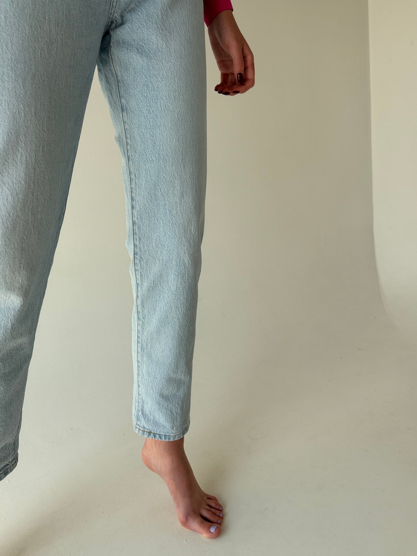 Jeans Levi’s premium 501 light wash tall