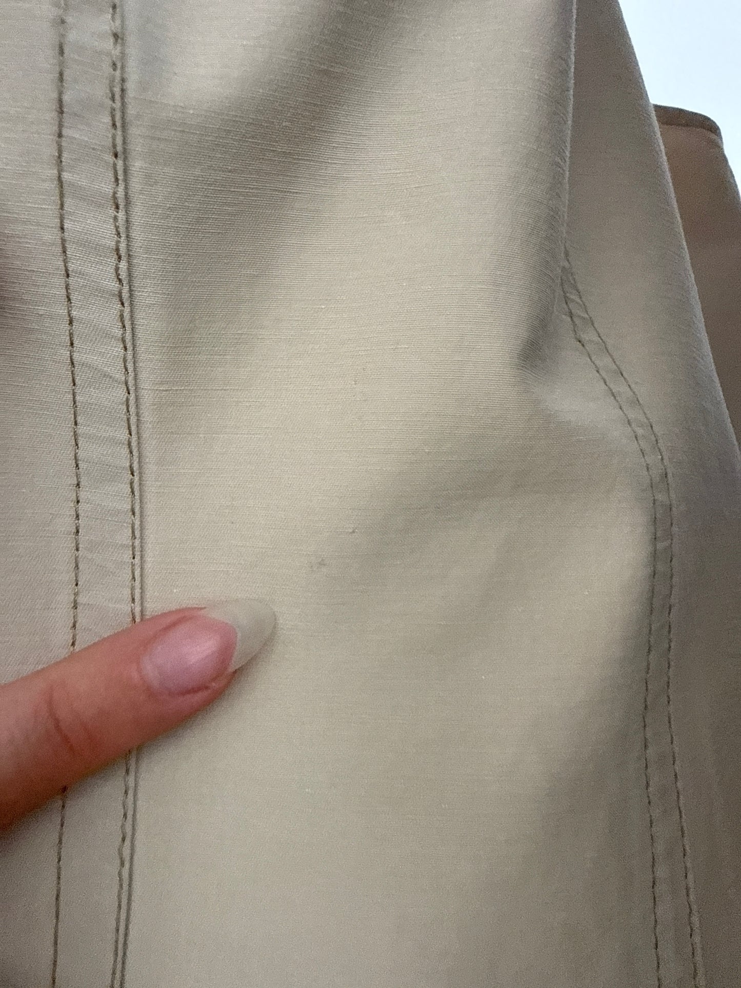 Rochie luxury Trussardi cu influențe casual din canvas sand nude