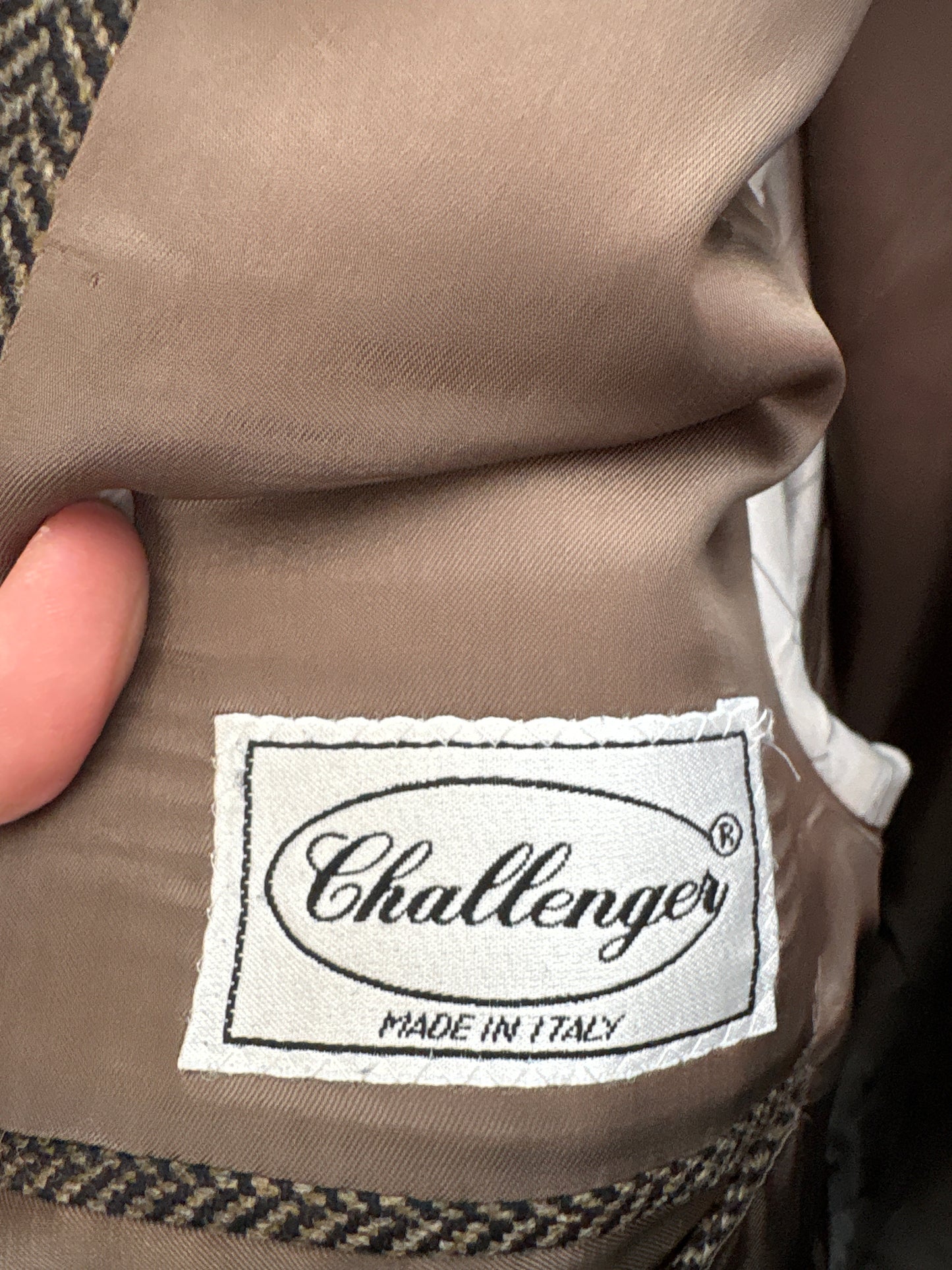 Sacou Italian din tweed chevron din cașmir și lana extrafina