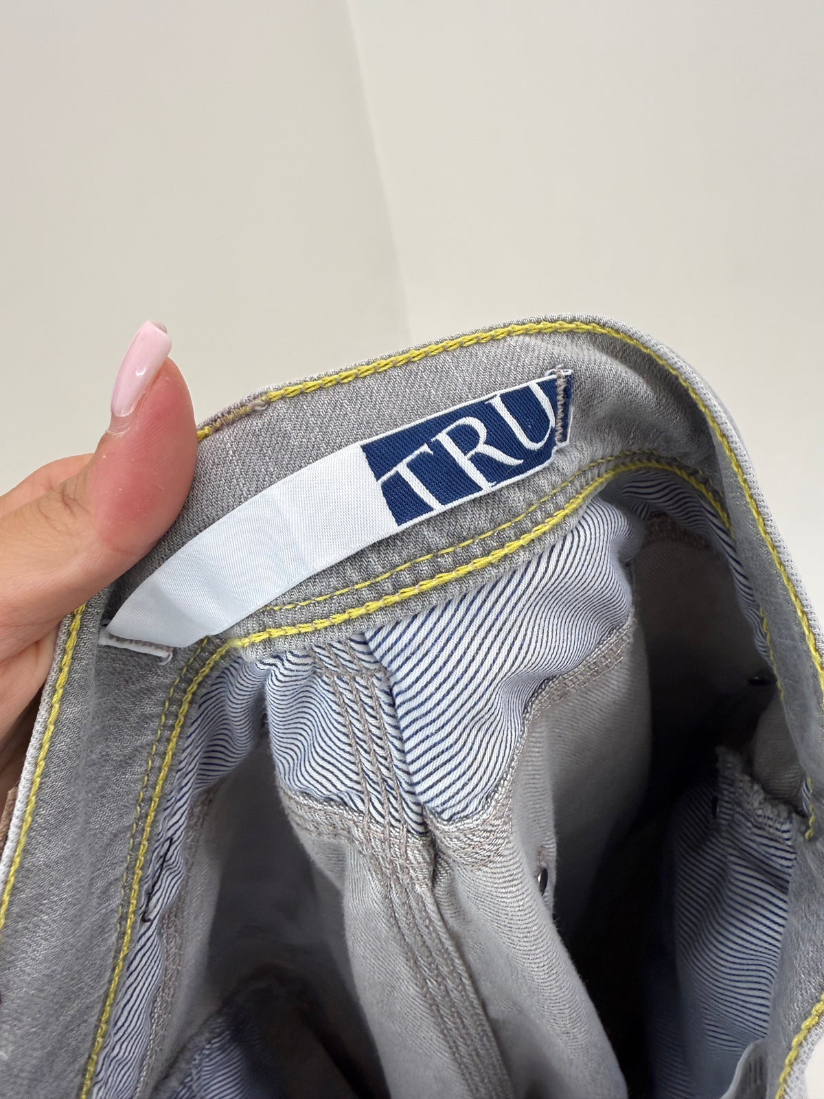 Jeans tall Trussardi silver gray ultra confort modelator noi cu etichetă