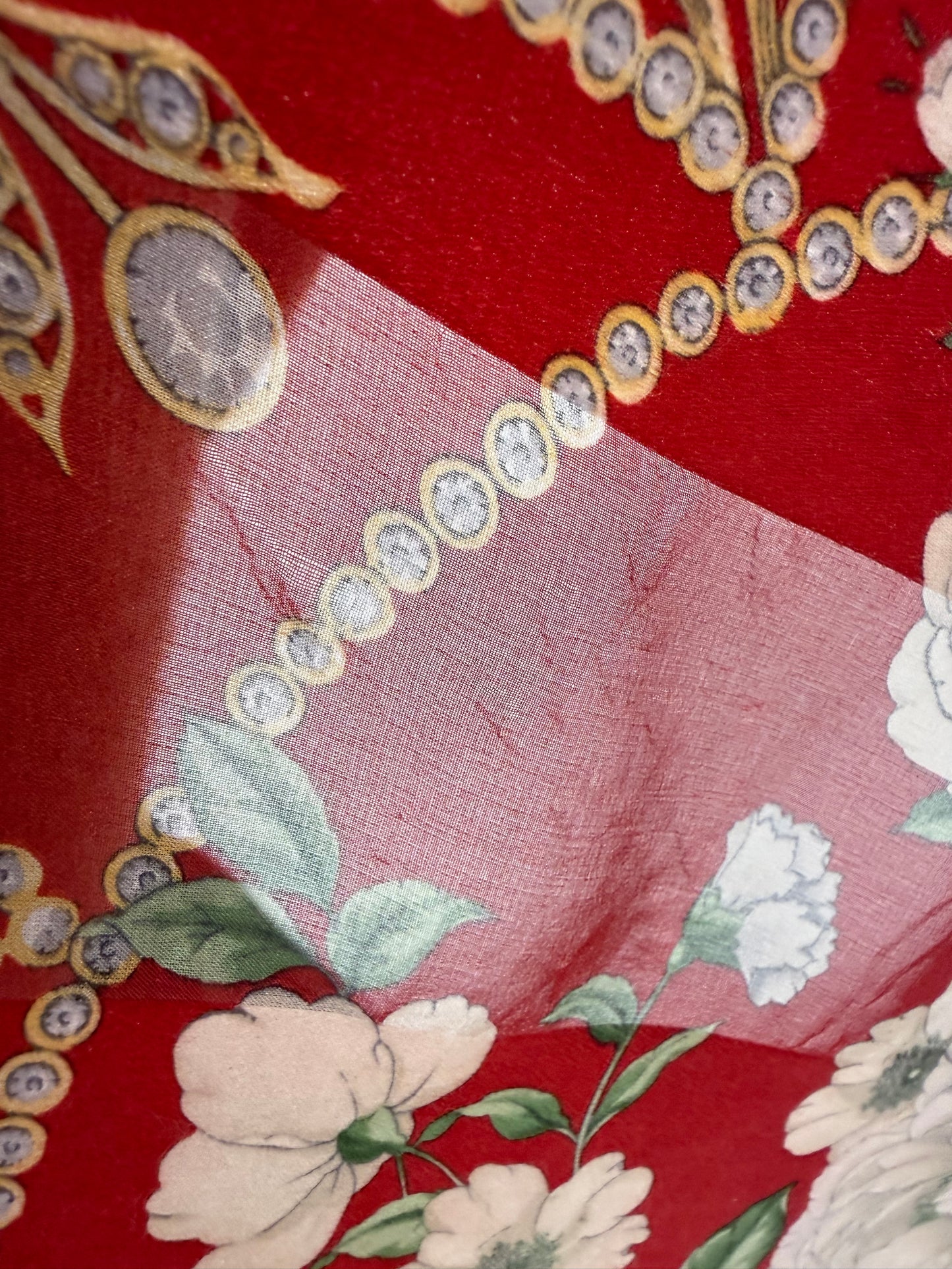 Eșarfă Valentino din mătase naturală