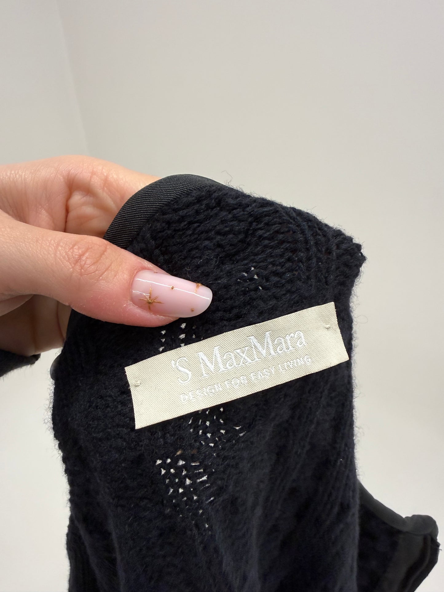 Jacheta Max Mara cu torsade și influențe casual din lana cu cașmir