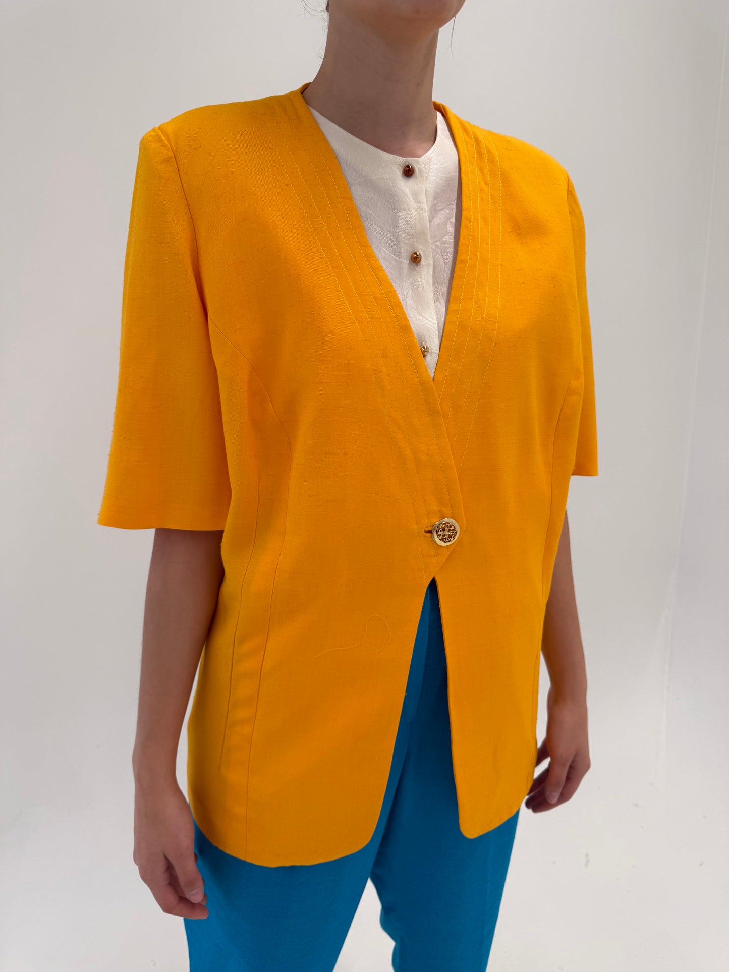 Sacou vintage din in premium oranj superb