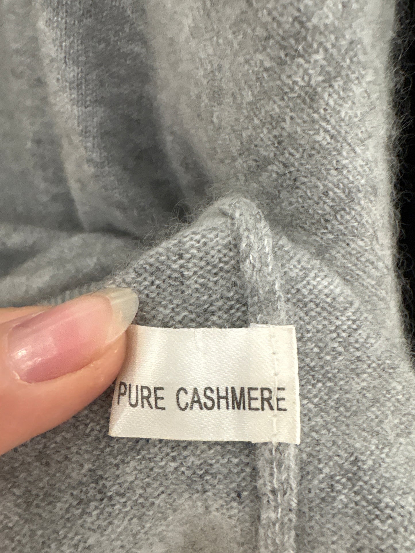 Maleta din cașmir multiply silver gray