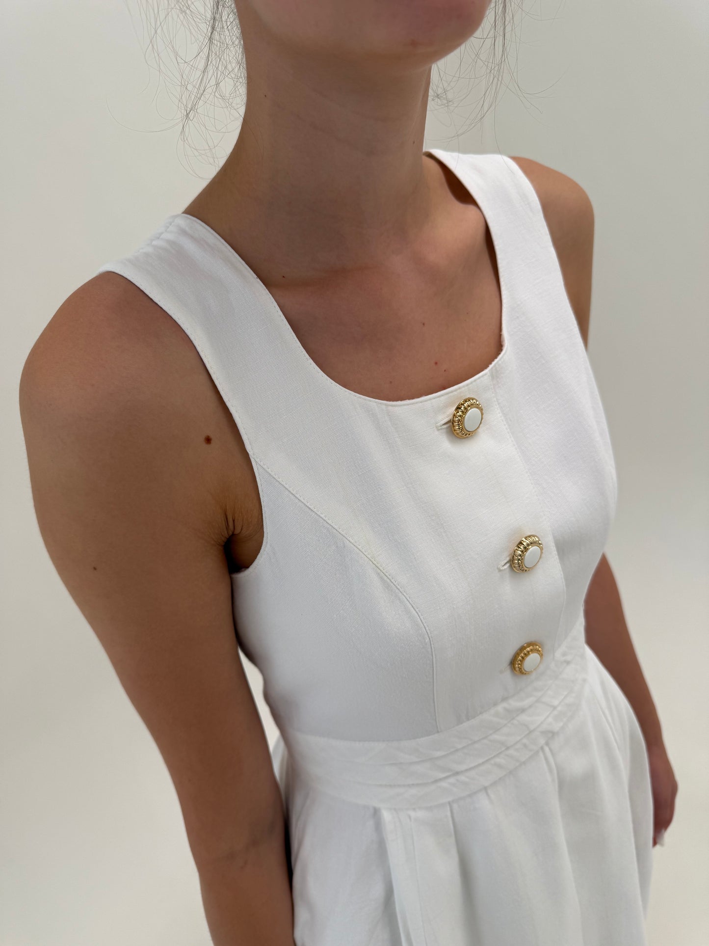 Rochie de brand luxury Sportalm din pânză excepțională de in și bumbac
