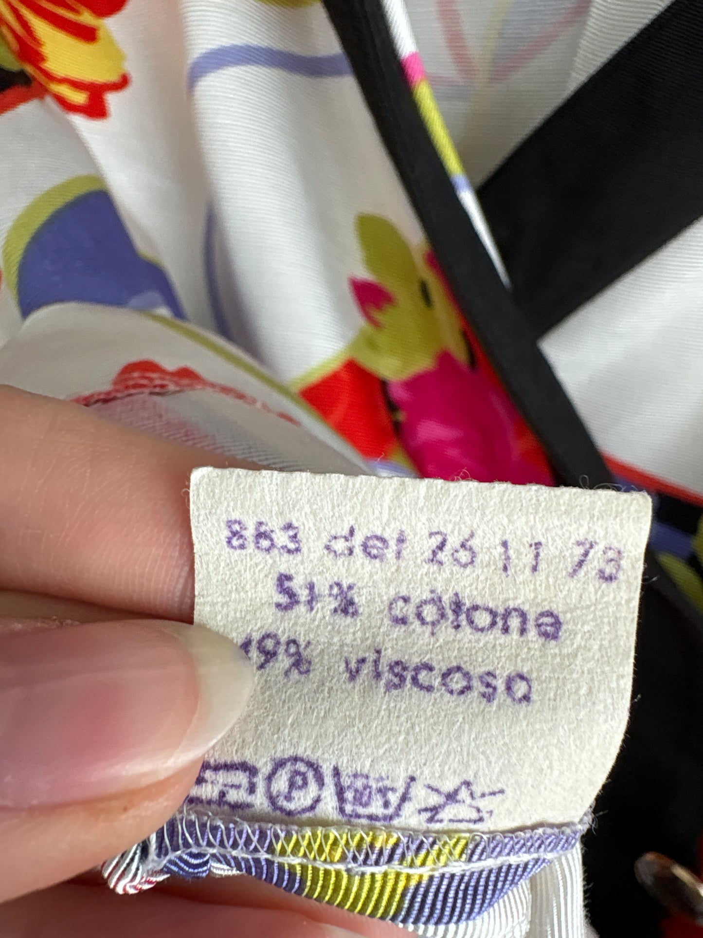 Sacou vintage ultra chic cambrat din faille cu print statement și paspoal negru