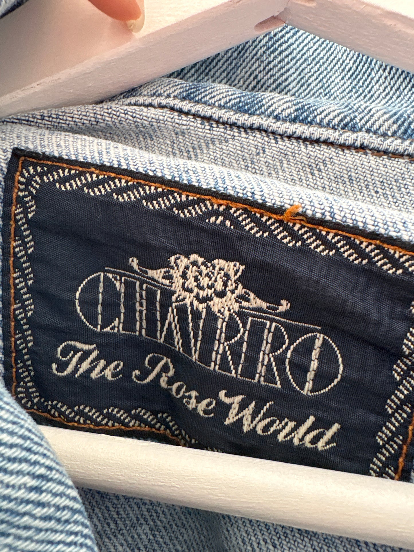 Geacă vintage italiana din jeans tall light wash