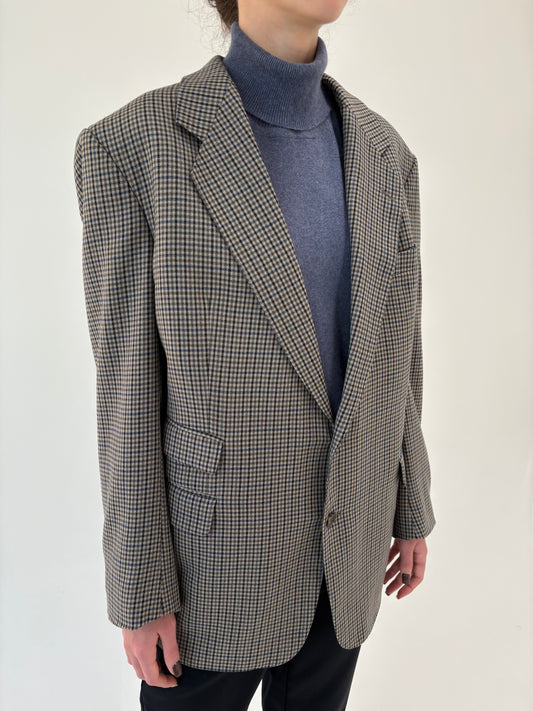 Sacou Burberry în carouri din lana extrafina