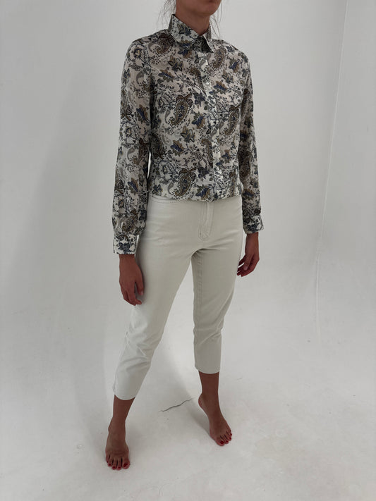 Jeans petite ultra confort modelatori cu talie înaltă silver gray