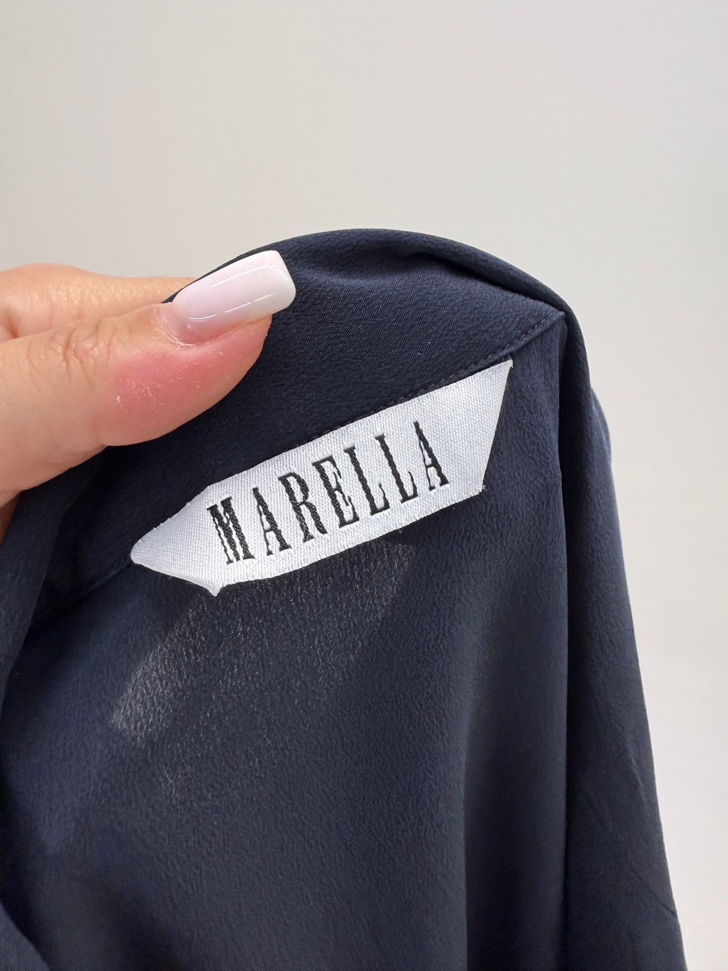 Rochie maxi Marella by Max Mara din mătase naturală în croi atemporal