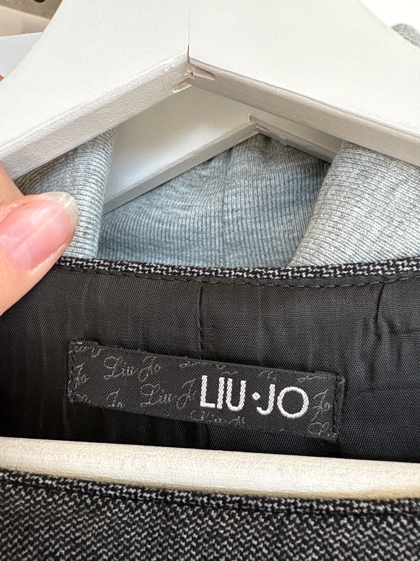 Sarafan Liu&Jo din mix de lana extrafina cu drapaj si talie ultra înaltă