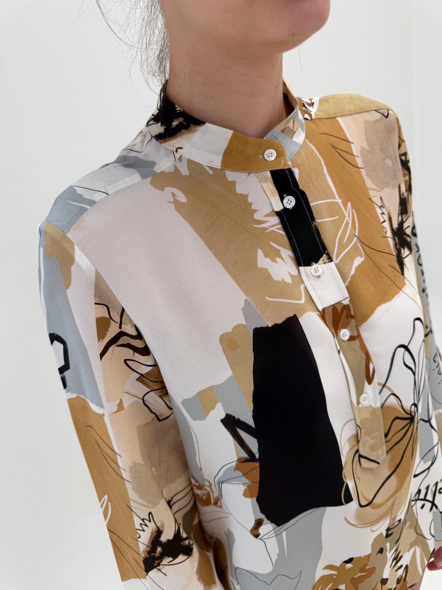 Cămașa nouă Marella by Max Mara din mătase naturală în croi oversized