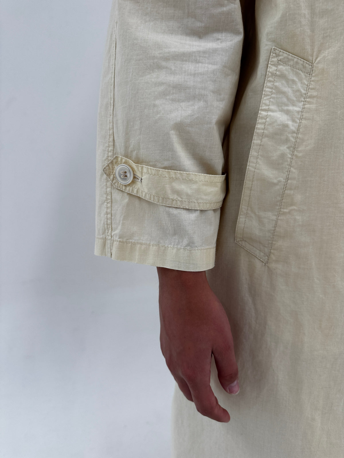 Trench Herno luxury old vintage anii 70 light camel impermeabil în croi A-line